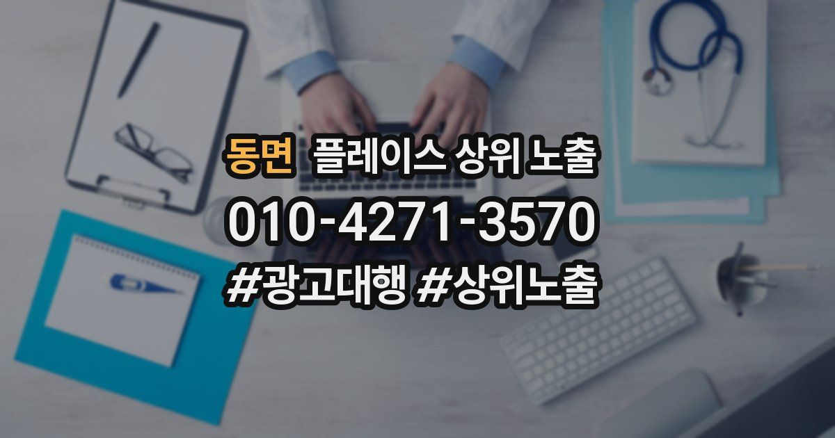동면 플레이스 상위 노출