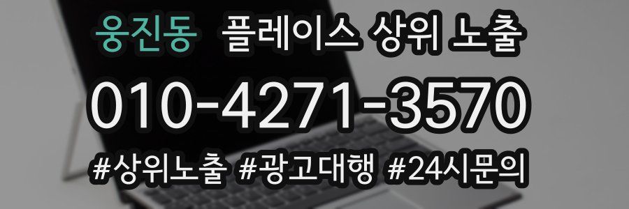 웅진동 플레이스 상위 노출