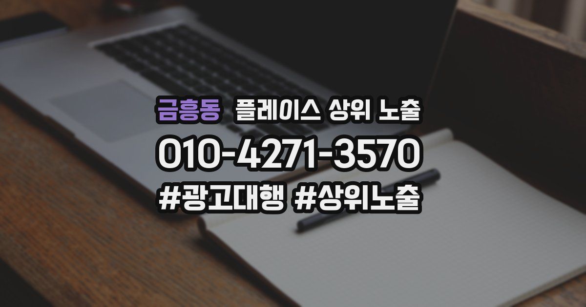 금흥동 플레이스 상위 노출