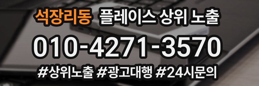 석장리동 플레이스 상위 노출