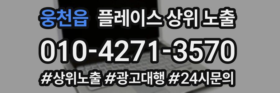 웅천읍 플레이스 상위 노출