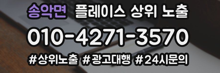송악면 플레이스 상위 노출