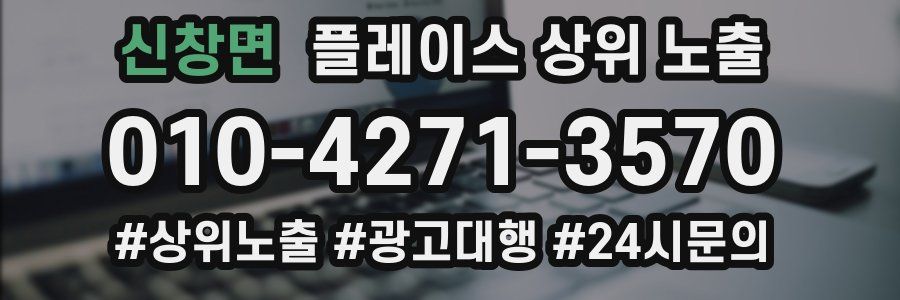 신창면 플레이스 상위 노출
