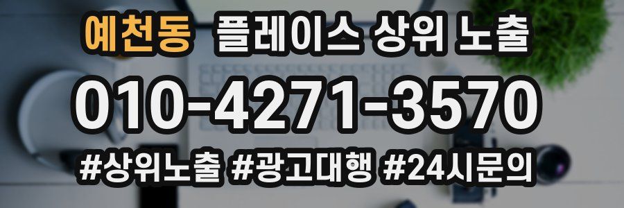 예천동 플레이스 상위 노출