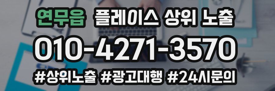 연무읍 플레이스 상위 노출