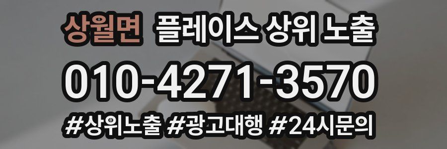 상월면 플레이스 상위 노출