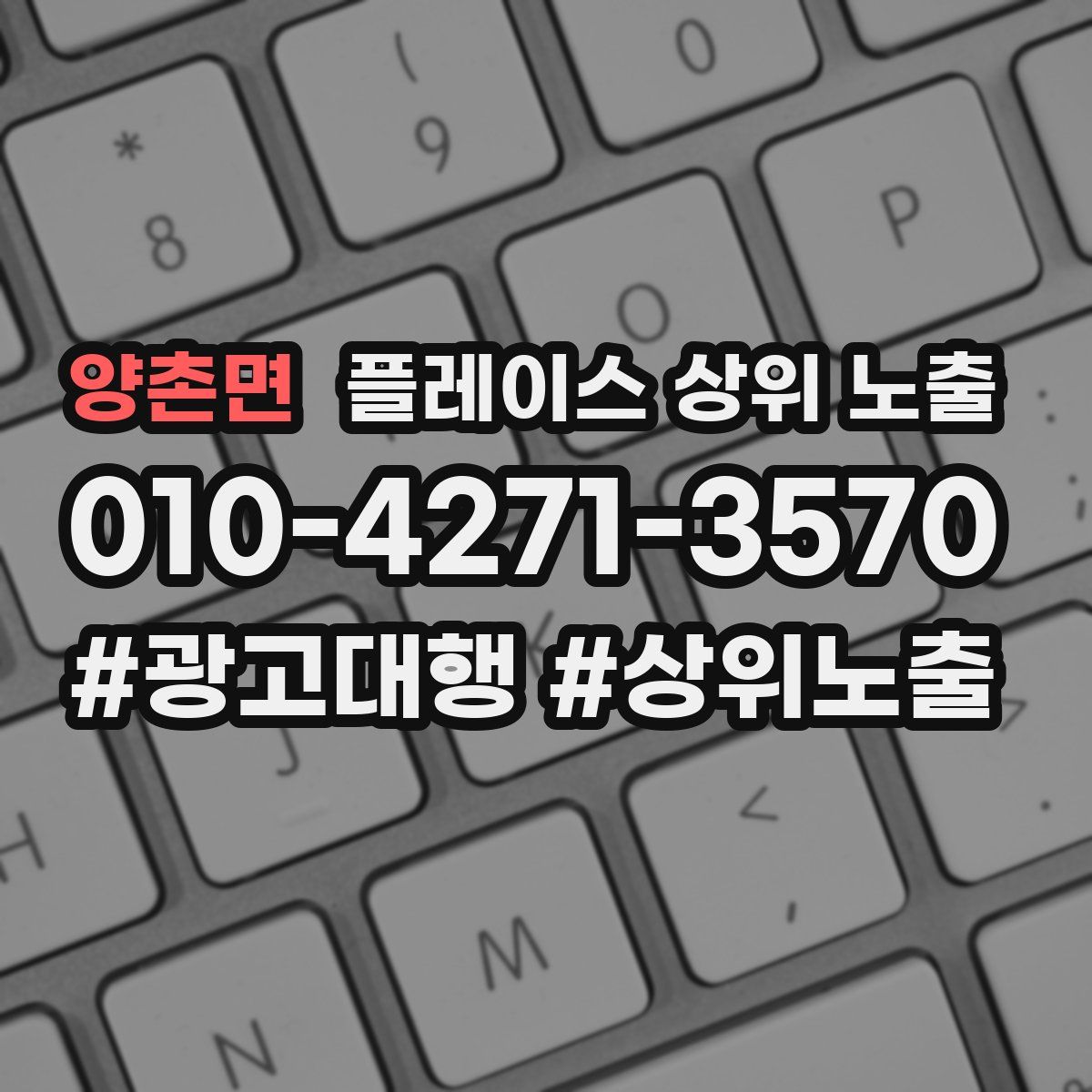 양촌면 플레이스 상위 노출
