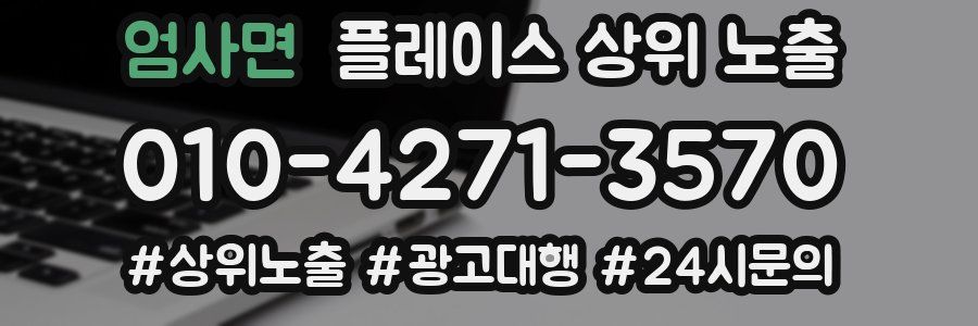 엄사면 플레이스 상위 노출