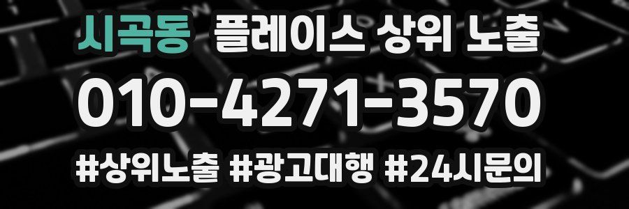 시곡동 플레이스 상위 노출