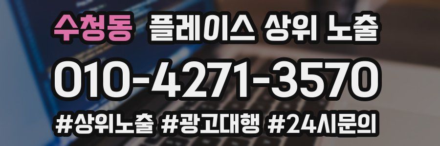 수청동 플레이스 상위 노출