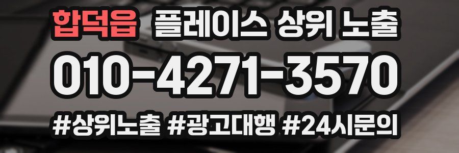 합덕읍 플레이스 상위 노출