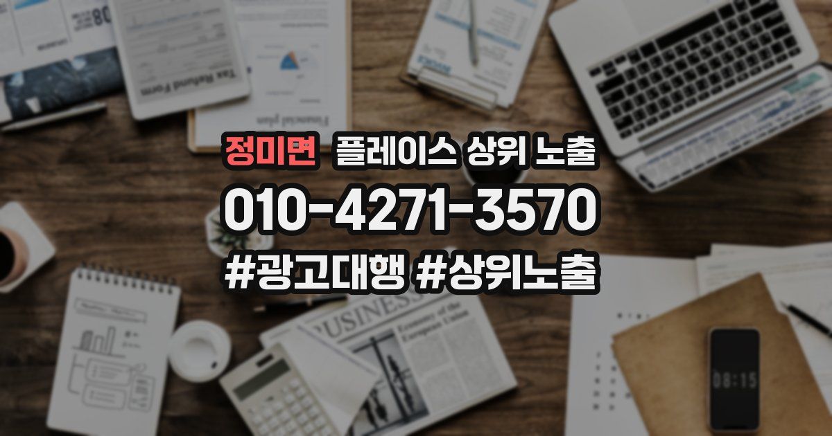 정미면 플레이스 상위 노출