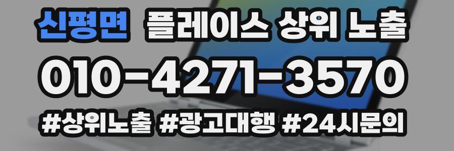 신평면 플레이스 상위 노출