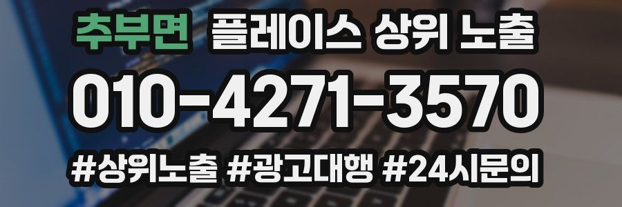 추부면 플레이스 상위 노출