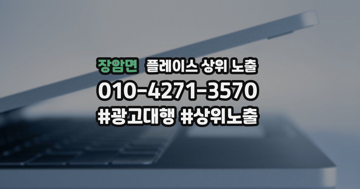 장암면 플레이스 상위 노출