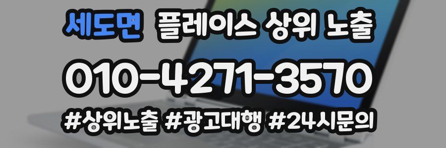 세도면 플레이스 상위 노출