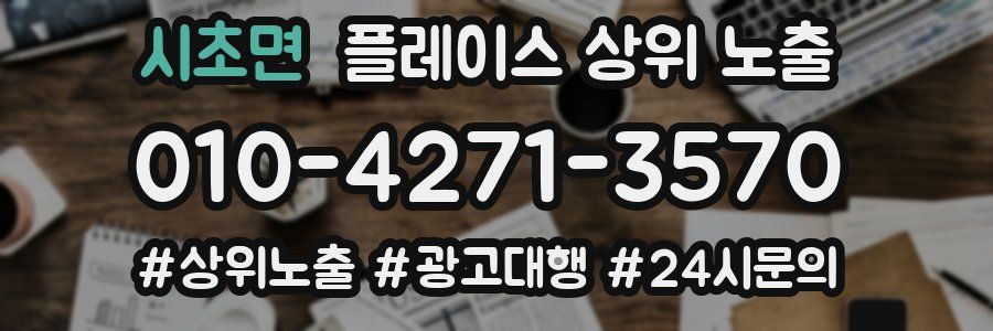 시초면 플레이스 상위 노출