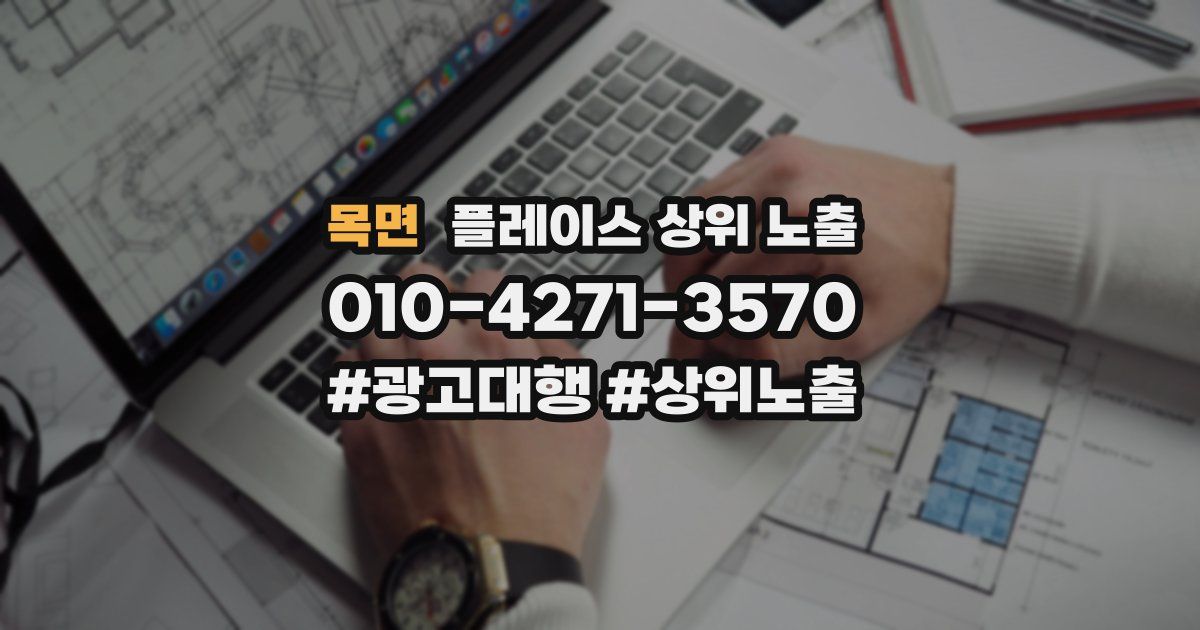 목면 플레이스 상위 노출