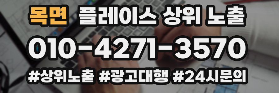 목면 플레이스 상위 노출