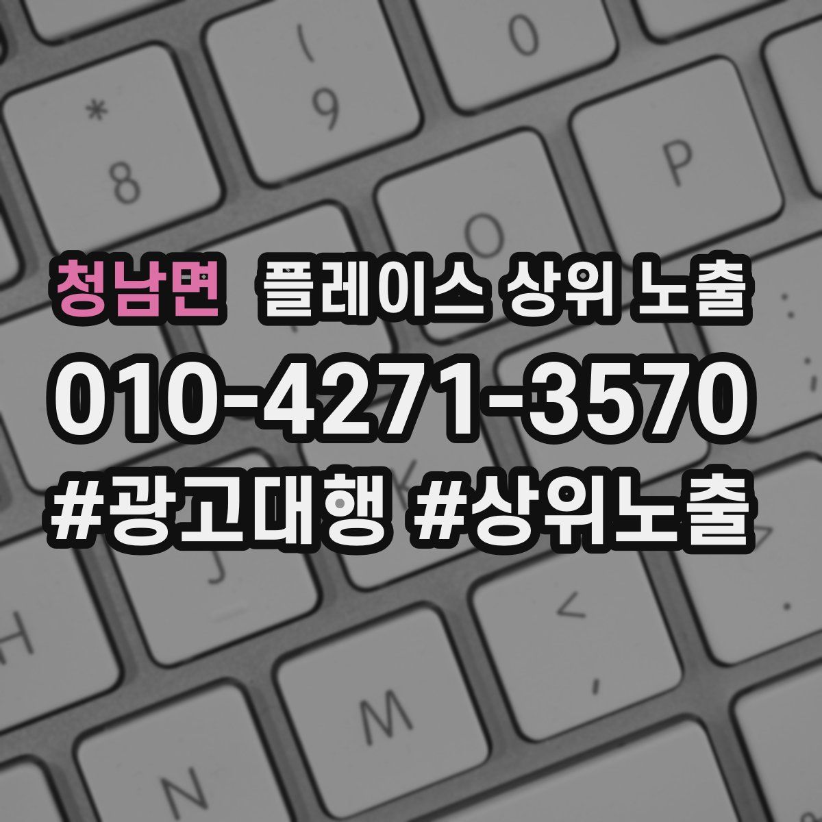 청남면 플레이스 상위 노출