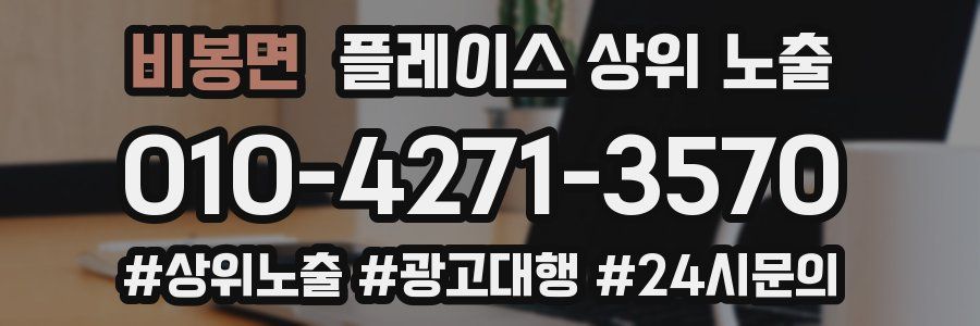 비봉면 플레이스 상위 노출