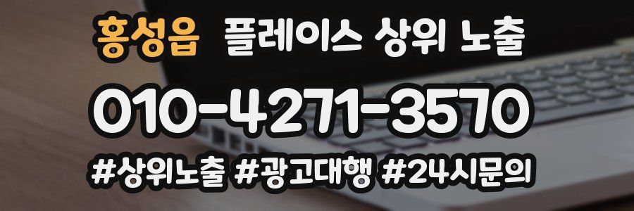 홍성읍 플레이스 상위 노출