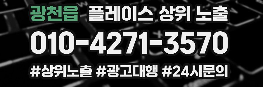 광천읍 플레이스 상위 노출