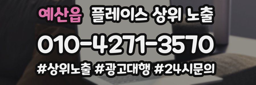 예산읍 플레이스 상위 노출