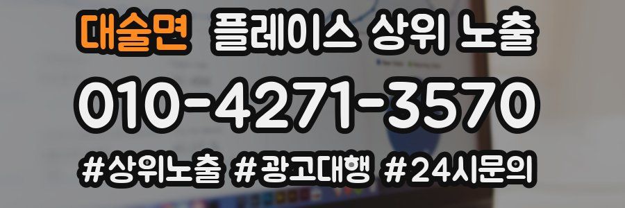 대술면 플레이스 상위 노출
