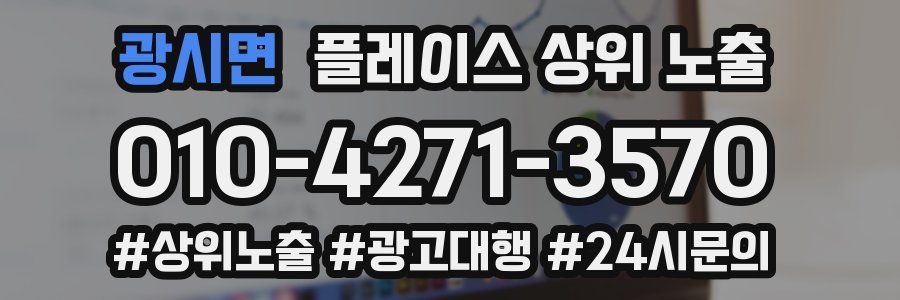 광시면 플레이스 상위 노출