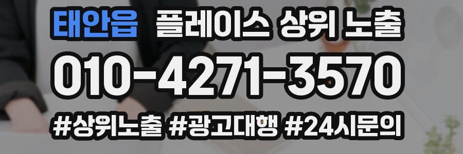 태안읍 플레이스 상위 노출