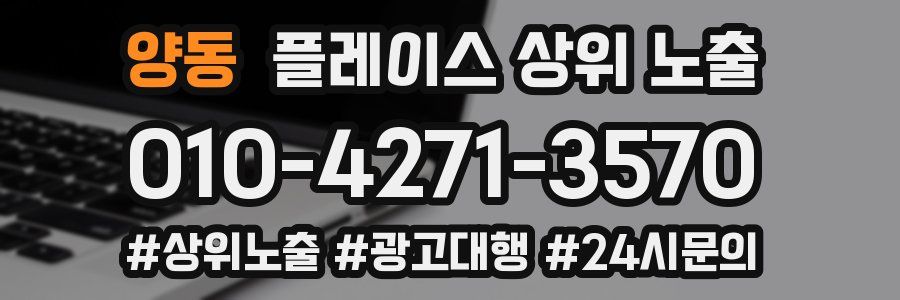 양동 플레이스 상위 노출