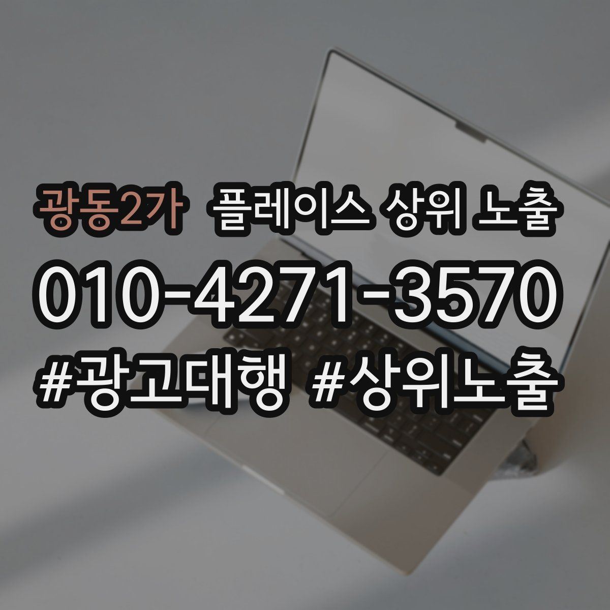 광동2가 플레이스 상위 노출