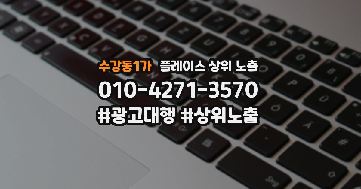 수강동1가 플레이스 상위 노출
