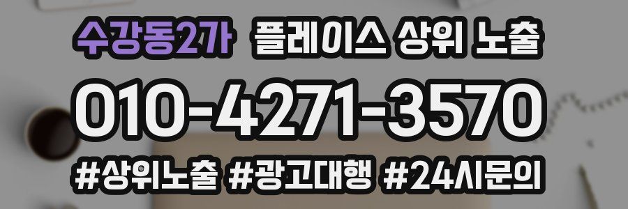 수강동2가 플레이스 상위 노출