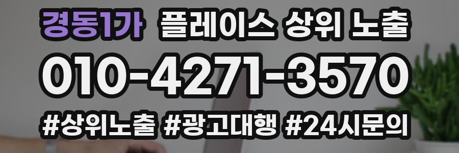 경동1가 플레이스 상위 노출