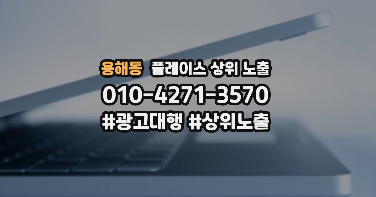 용해동 플레이스 상위 노출
