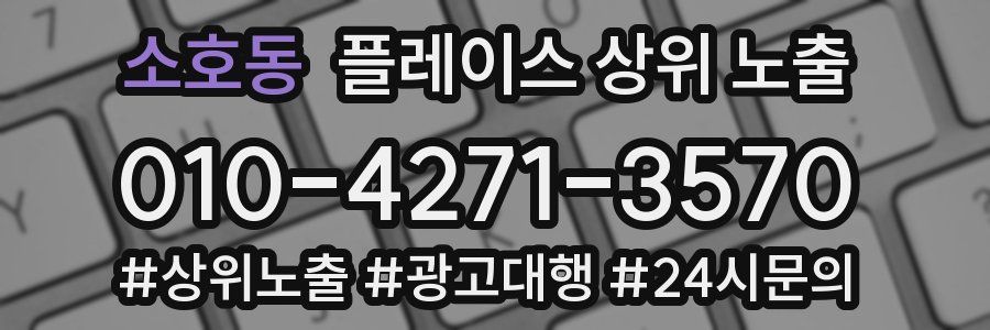 소호동 플레이스 상위 노출