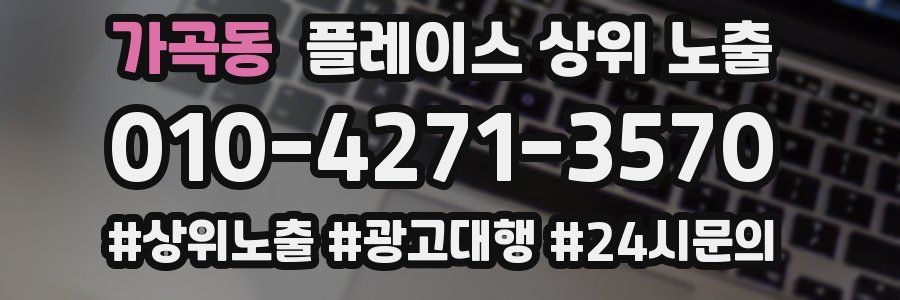 가곡동 플레이스 상위 노출