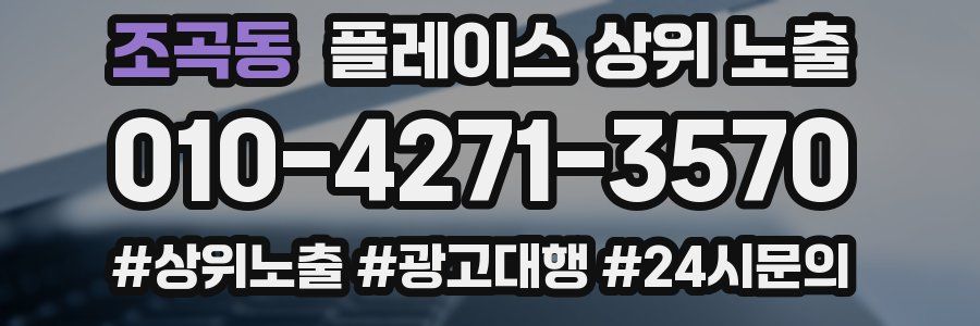 조곡동 플레이스 상위 노출