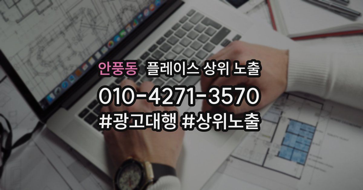 안풍동 플레이스 상위 노출