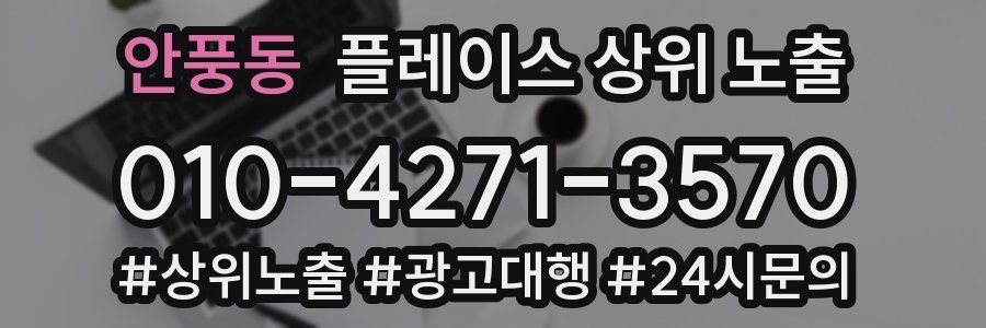 안풍동 플레이스 상위 노출