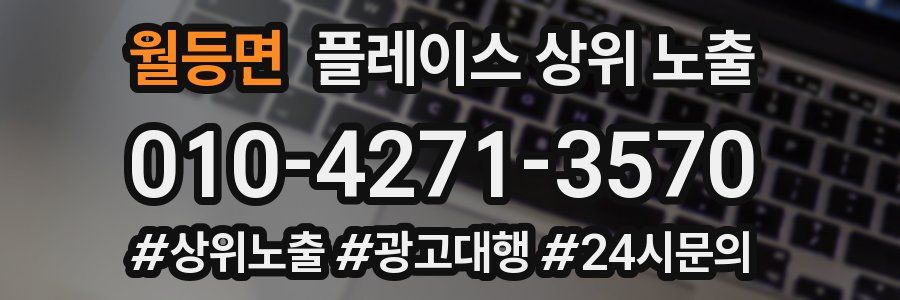 월등면 플레이스 상위 노출