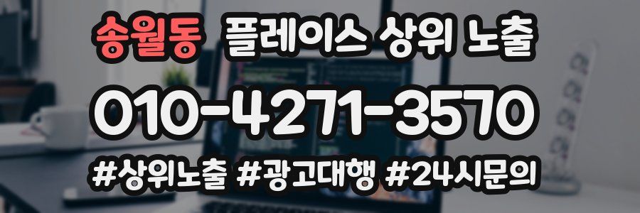 송월동 플레이스 상위 노출