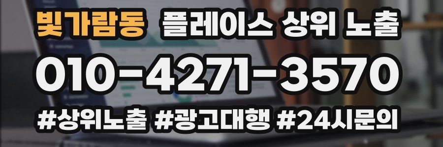 빛가람동 플레이스 상위 노출