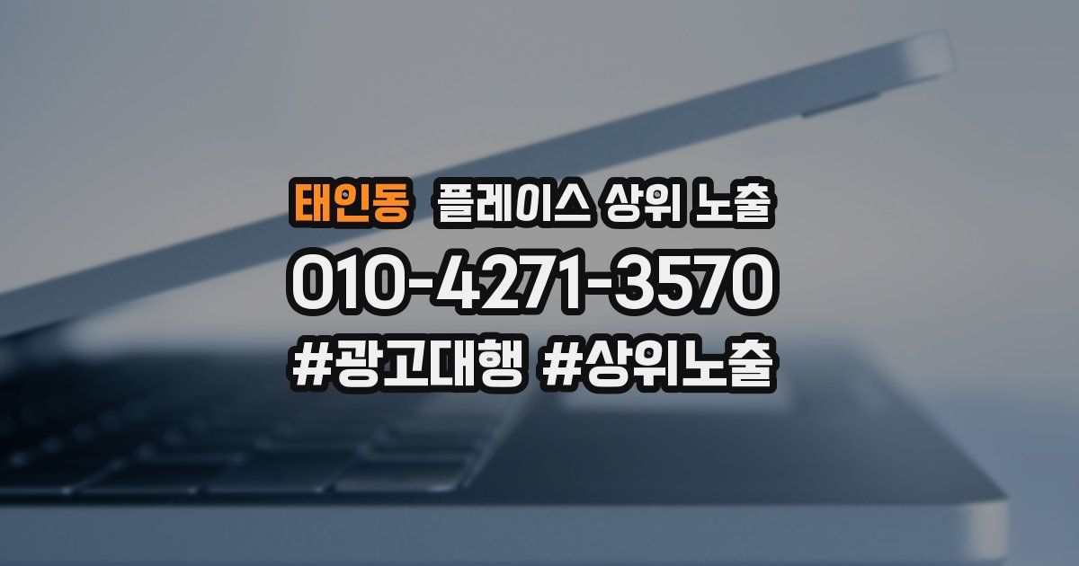 태인동 플레이스 상위 노출