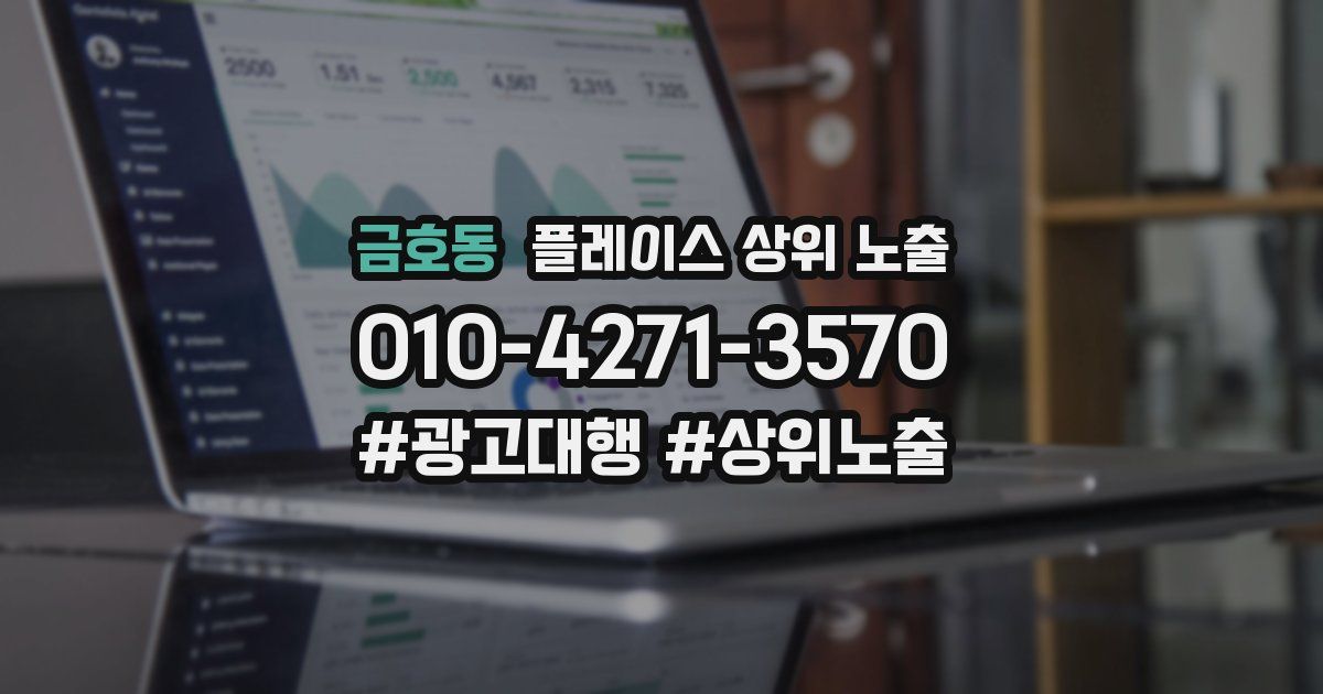 금호동 플레이스 상위 노출