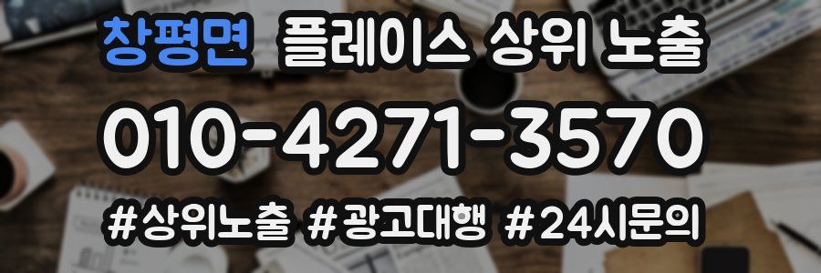 창평면 플레이스 상위 노출