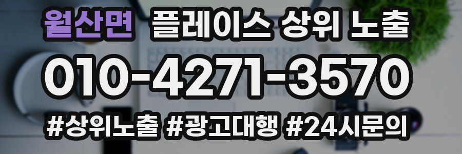 월산면 플레이스 상위 노출