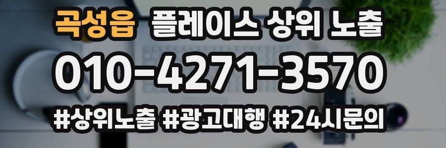 곡성읍 플레이스 상위 노출